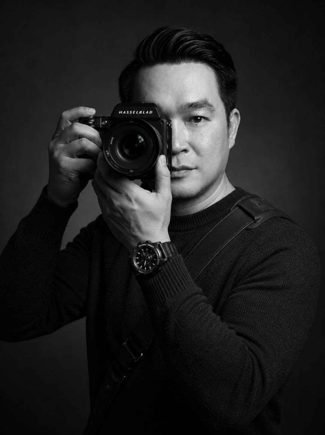 AUTR founder holding a camera