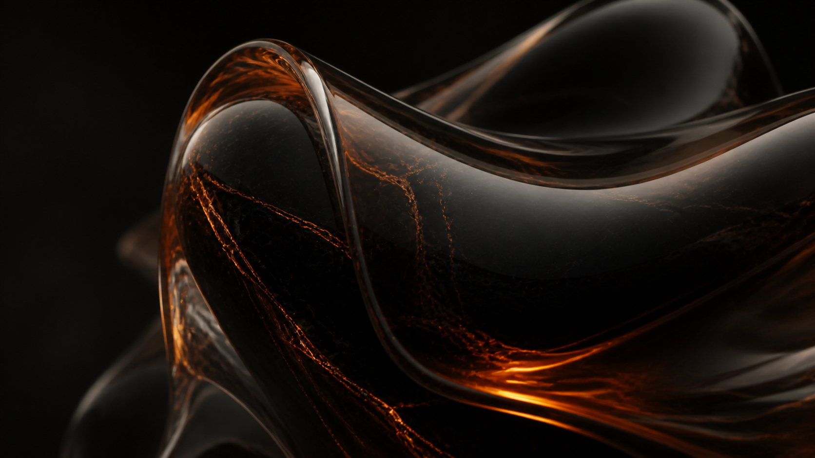 Macro glass and obsidian material study