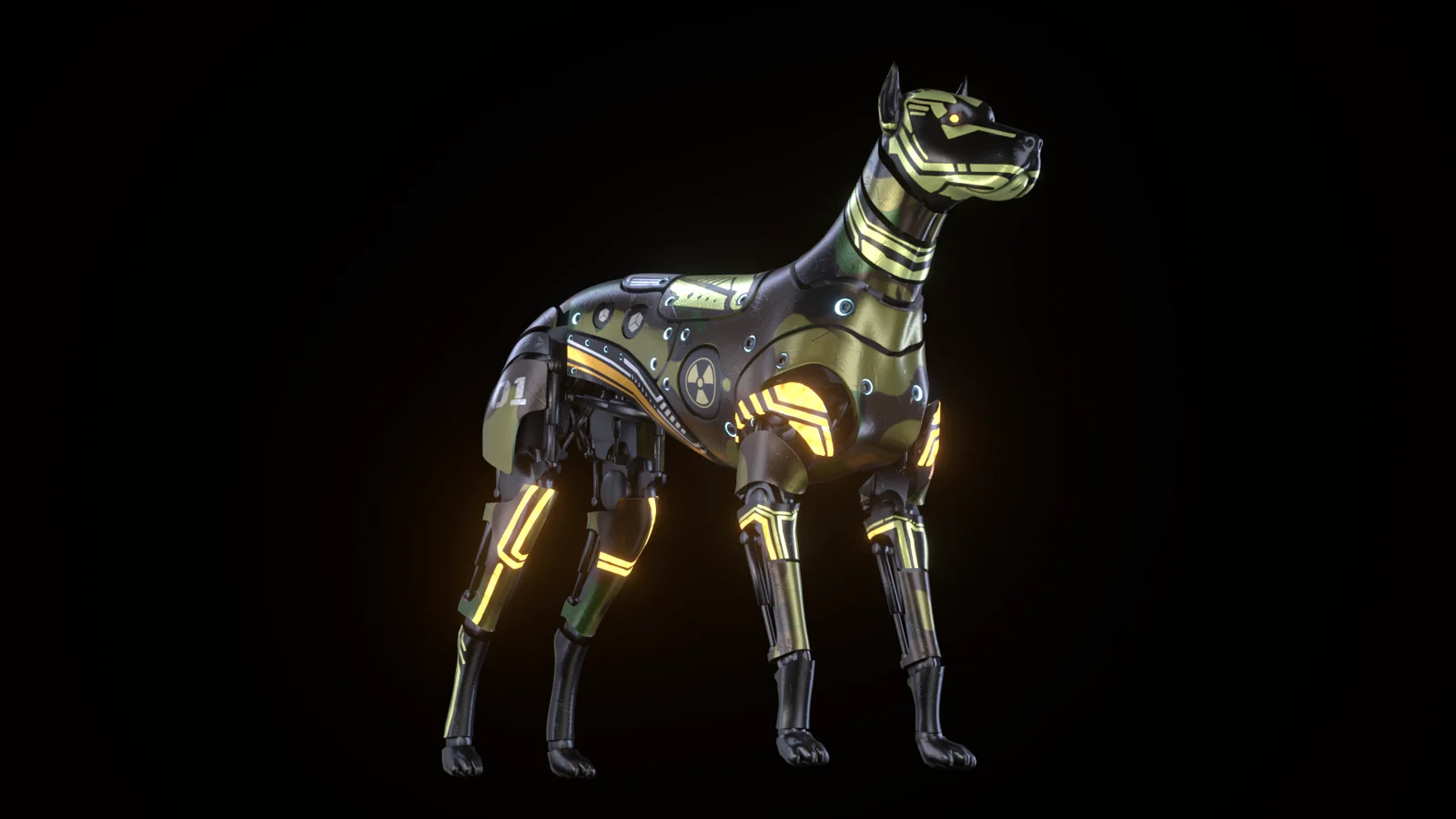 Cyber Race runner 01 character design