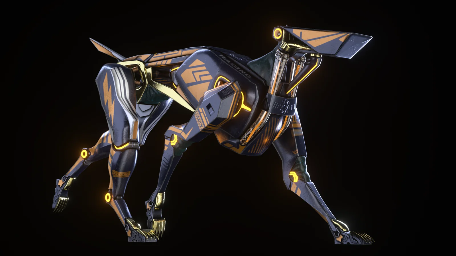 Cyber Race runner 03 character design