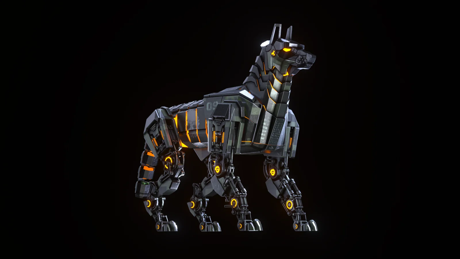 Cyber Race runner 05 character design