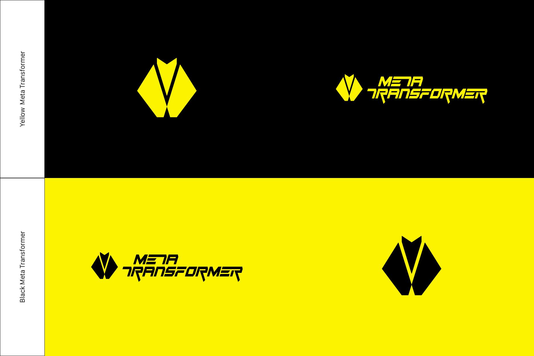 Final Meta Transformer primary and secondary logo system